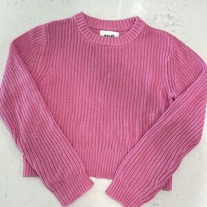 Rolla’s long cropped knit sweater